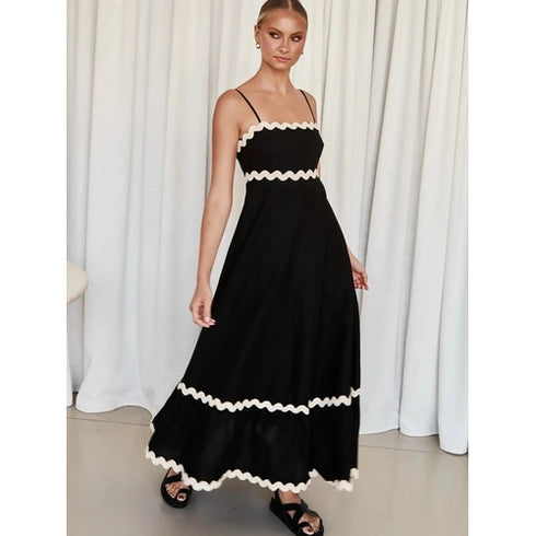 'Araceli' Spaghetti Strap Maxi Dress - Celes Fashion